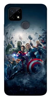 Чехол на Realme C25Y Marvel heroes фото 1 из 1