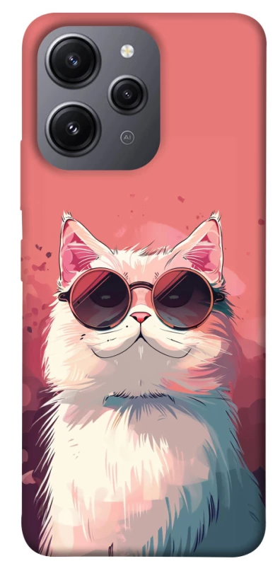Чехол на Xiaomi Redmi 12 Сat with glasses фото 1 из 1