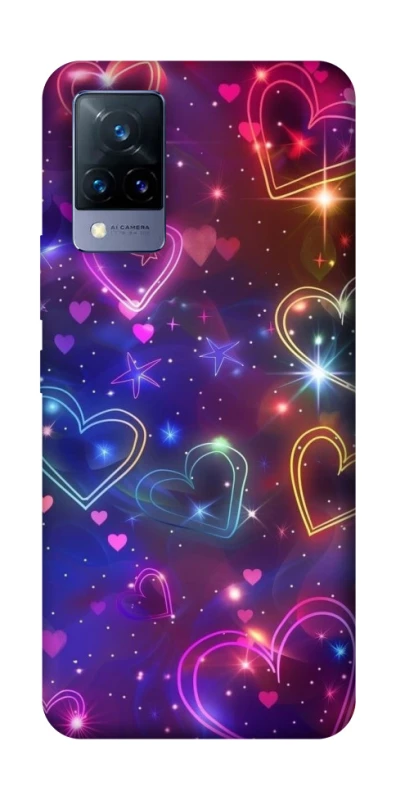 Чохол на Vivo V21 Drawn hearts фото 1 з 1