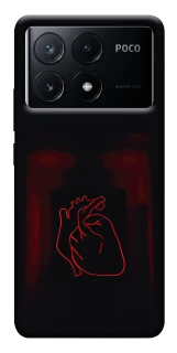 Чохол на Xiaomi Poco X6 Червоне серце фото 1 з 1
