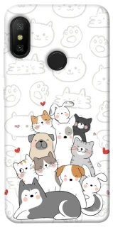 Чехол на Xiaomi Mi A2 Lite / Xiaomi Redmi 6 Pro Funny Pets фото 1 из 1