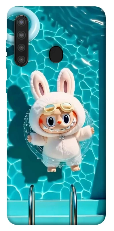 Чохол на Samsung Galaxy A21 Labubu in the pool ver.2 фото 1 з 1