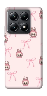 Чохол на Xiaomi 14T Pro Pink bows and Labubus фото 1 з 1