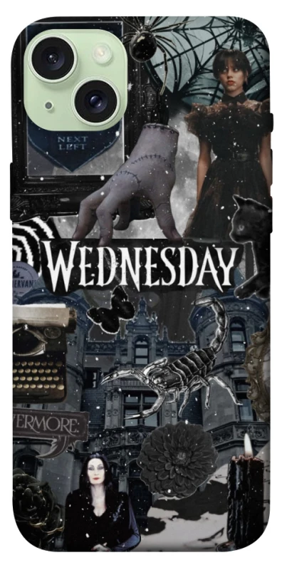 Чехол на Apple iPhone 15 Plus (6.7") Wednesday Collage ver.2 фото 1 из 1