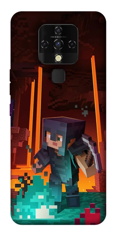 Чохол на TECNO Camon 16 SE Minecraft game adventure фото 1 з 1