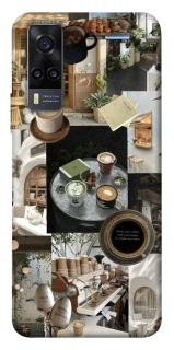 Чехол на Vivo Y31 Coffee collage ver.4 фото 1 из 1