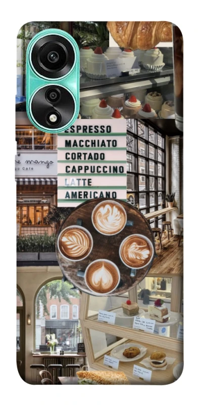 Чохол на Oppo A78 4G Coffee collage ver.5 фото 1 з 1