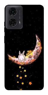 Чехол на Motorola Moto G24 Moon rabbit фото 1 из 1