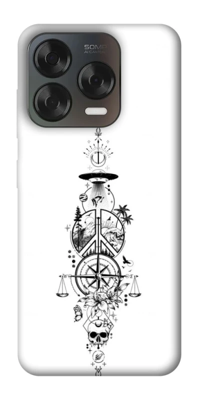 Чехол на ZTE Blade V70 Design Tattoo ver.7 фото 2 из 2