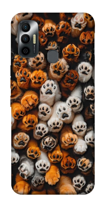 Чехол на TECNO Spark 7 Сat paws фото 1 из 1