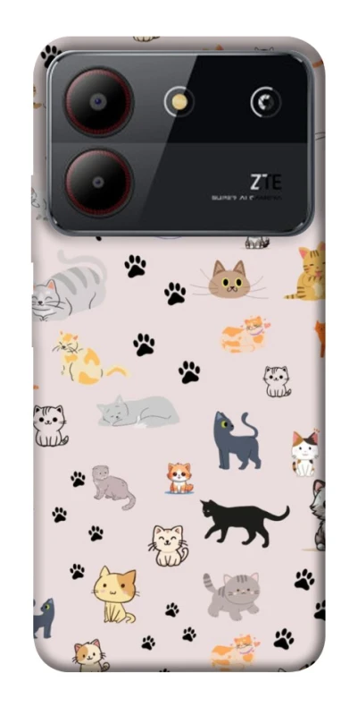 Чохол на ZTE Blade A54 4G Cat style ver.1 фото 1 з 1