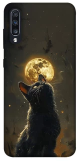 Чохол на Samsung Galaxy A70 (A705F) Кіт під місяцем v2 фото 1 з 1