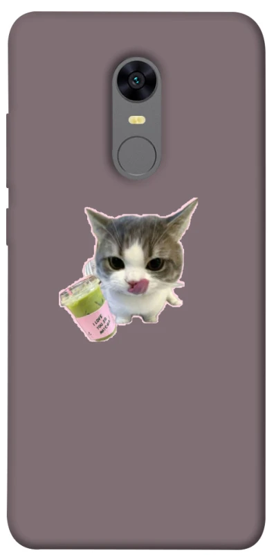 Чохол на Xiaomi Redmi 5 Plus / Redmi Note 5 (Single Camera) cat matcha фото 1 з 1