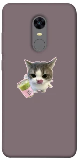 Чохол на Xiaomi Redmi 5 Plus / Redmi Note 5 (Single Camera) cat matcha фото 1 з 1