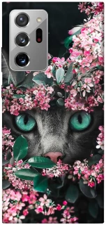 Чохол на Samsung Galaxy Note 20 Ultra Кіт в квітах фото 1 з 1