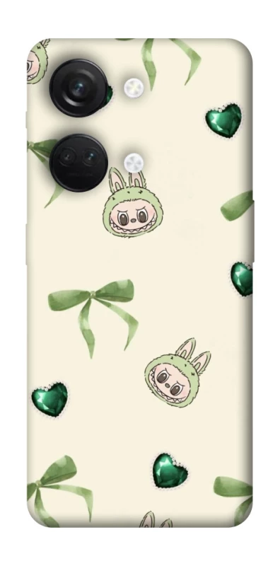 Чохол на OnePlus Nord 3 Labubu Green Heart фото 1 з 1