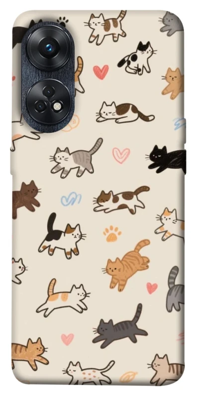 Чохол на Oppo Reno 8T 4G Cat style ver.2 фото 1 з 1