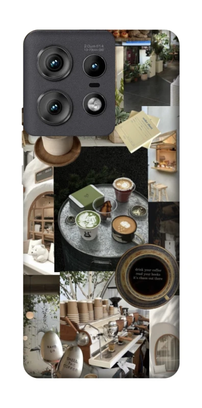 Чохол на Motorola Edge 50 Pro Coffee collage ver.4 фото 1 з 1