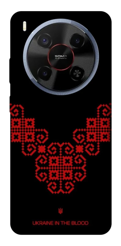 Чохол на ZTE Blade V70 Max Чорно-червона вишиванка фото 1 з 1