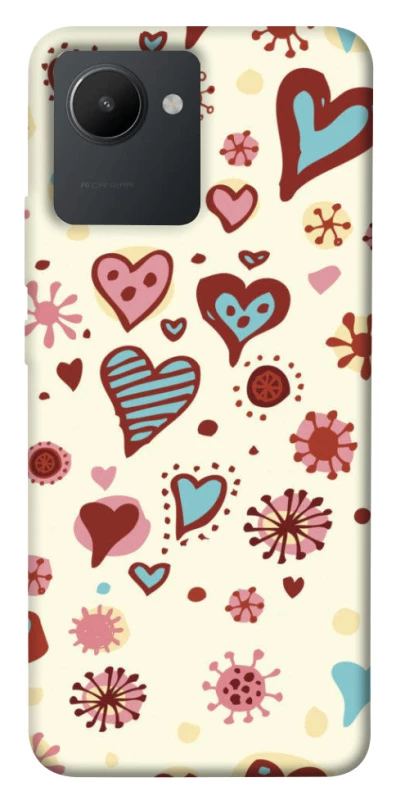 Чехол на Realme C30s Pretty hearts фото 1 из 1