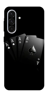 Чехол на Samsung Galaxy A36 5G Black Cards фото 1 из 1