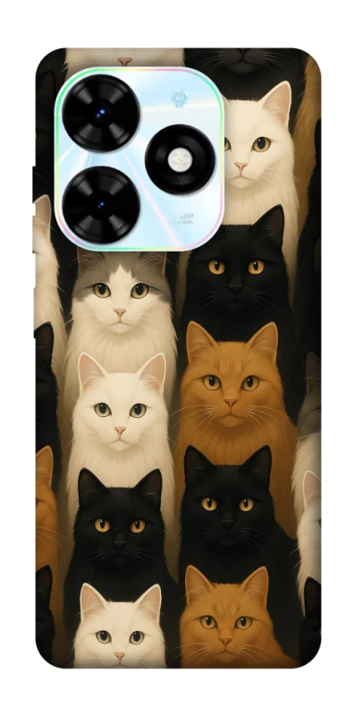 Чехол на TECNO Spark Go 2024 Colorful Cat Collage фото 1 Чехол на TECNO Spark Go 2024 Colorful Cat Collage фото 1 из 1