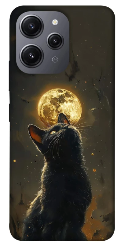 Чехол на Xiaomi Redmi 12 Кот под луной v2 фото 1 из 1