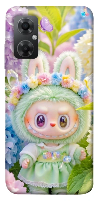 Чохол на Xiaomi Redmi Note 11R Labubu & Flowers ver.2 фото 1 з 1