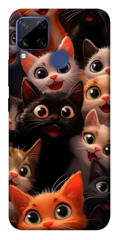 Чохол на Realme C15 happy cats фото 1 з 1