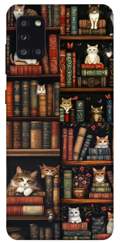 Чохол на Samsung Galaxy A31 Cats & Books фото 1 з 1