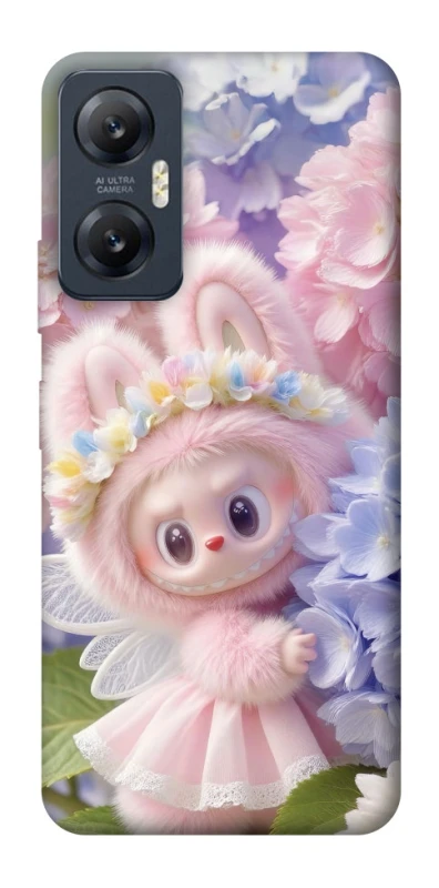 Чохол на Infinix Hot 20 5G Labubu & Flowers ver.1 фото 1 з 1