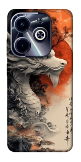 Чехол на Infinix Hot 40i white dragon фото 1 из 1