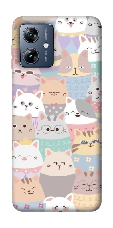 Чехол на Motorola Moto G54 Power Funny Kittens ver.2 фото 1 из 1