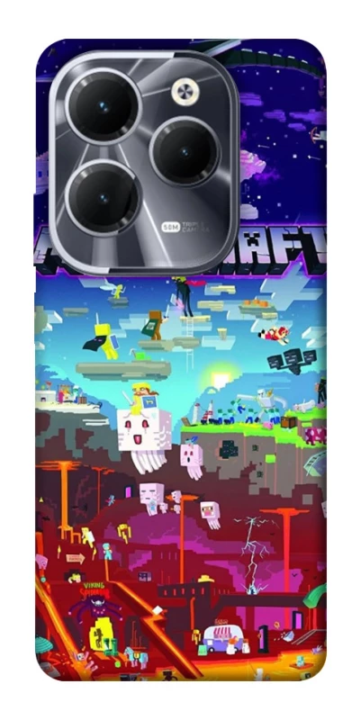 Чохол на Infinix Hot 40 Minecraft world фото 1 з 1