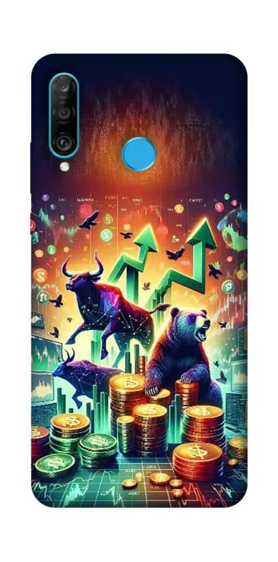 Чехол на Huawei P30 lite Crypto market фото 1 из 1