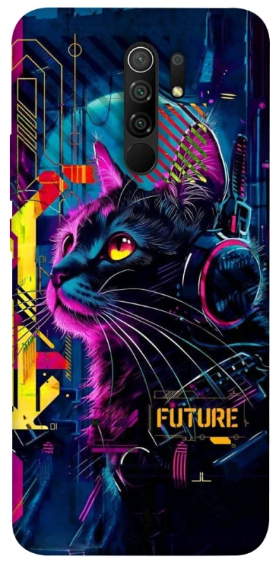 Чохол на Xiaomi Redmi 9 Cyber Cat v2 фото 1 з 1