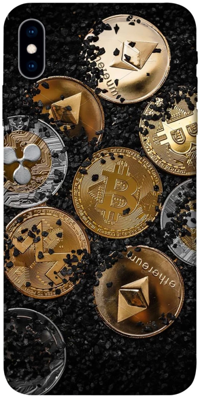 Чохол на Apple iPhone X (5.8") Many coins v2 фото 1 з 1