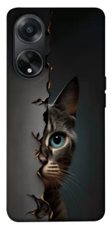 Чехол на Oppo A58 4G Кот-подглядыватель v2 фото 1 из 1