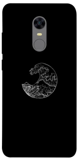 Чохол на Xiaomi Redmi 5 Plus / Redmi Note 5 (Single Camera) Black tsunami фото 1 з 1
