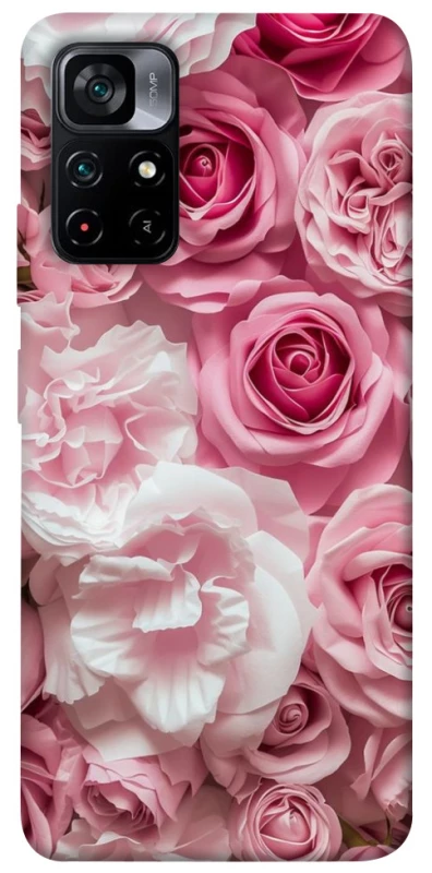 Чехол на Xiaomi Poco M4 Pro 5G Розовые цветы фото 1 из 1