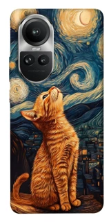 Чехол на Oppo Reno 10 van gogh cat фото 1 из 1