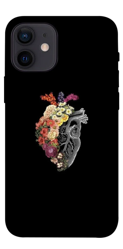 Чохол на Apple iPhone 12 mini (5.4") Heart with flowers фото 1 з 1