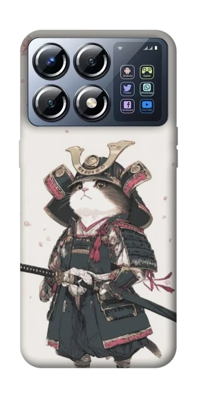 Чохол на Xiaomi POCO X8 Pro Samurai Cat Warrior фото 1 з 1