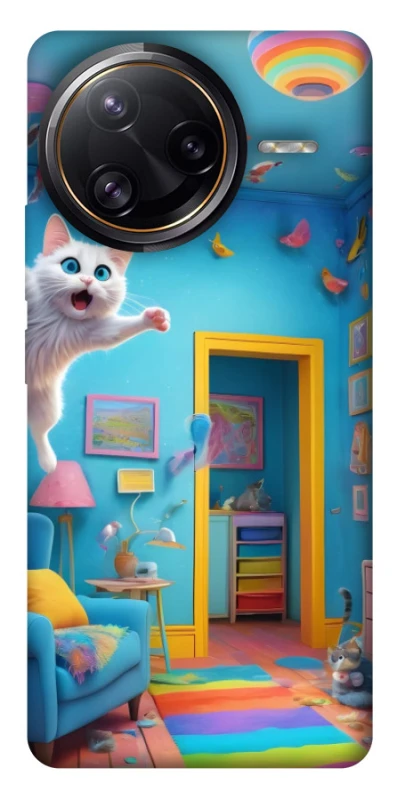 Чохол на Xiaomi Poco F7 Pro crazy cat фото 1 з 1