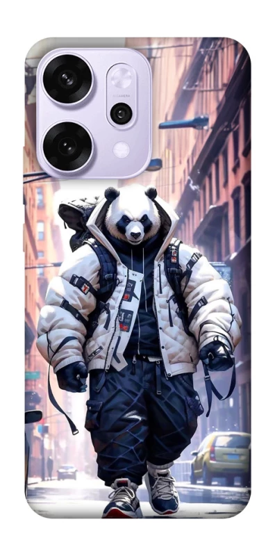 Чехол на Oppo Reno 14 Pro Панда курьер фото 1 из 1