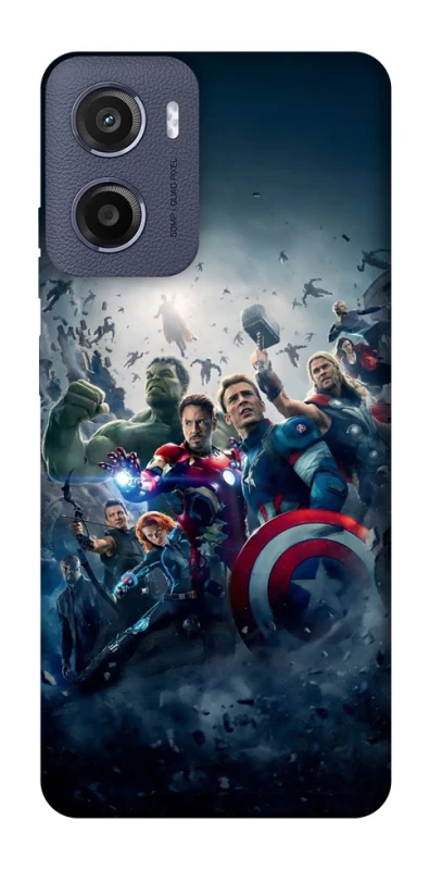 Чехол на Motorola Moto E15 Marvel heroes фото 1 из 1
