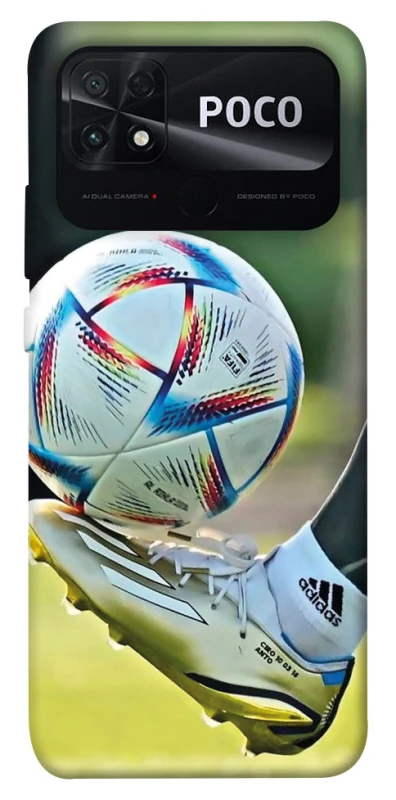 Чохол на Xiaomi Poco C40 Football Ball v2 фото 1 з 1