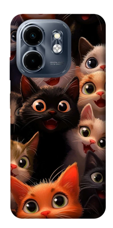 Чохол на Infinix Smart 9 4G / Hot 50i happy cats фото 1 з 1