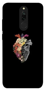 Чехол на Xiaomi Redmi 8 Heart with flowers фото 1 из 1