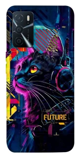 Чохол на Oppo A16s / A16 Cyber Cat v2 фото 1 з 1